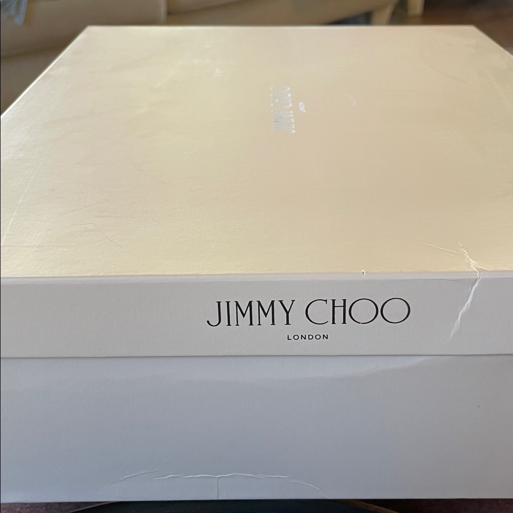 Hot! Jimmy Choo Sz 39 8.5 Metallic Black & Gray Animal Print Suede Biker Boots - Picture 4 of 5